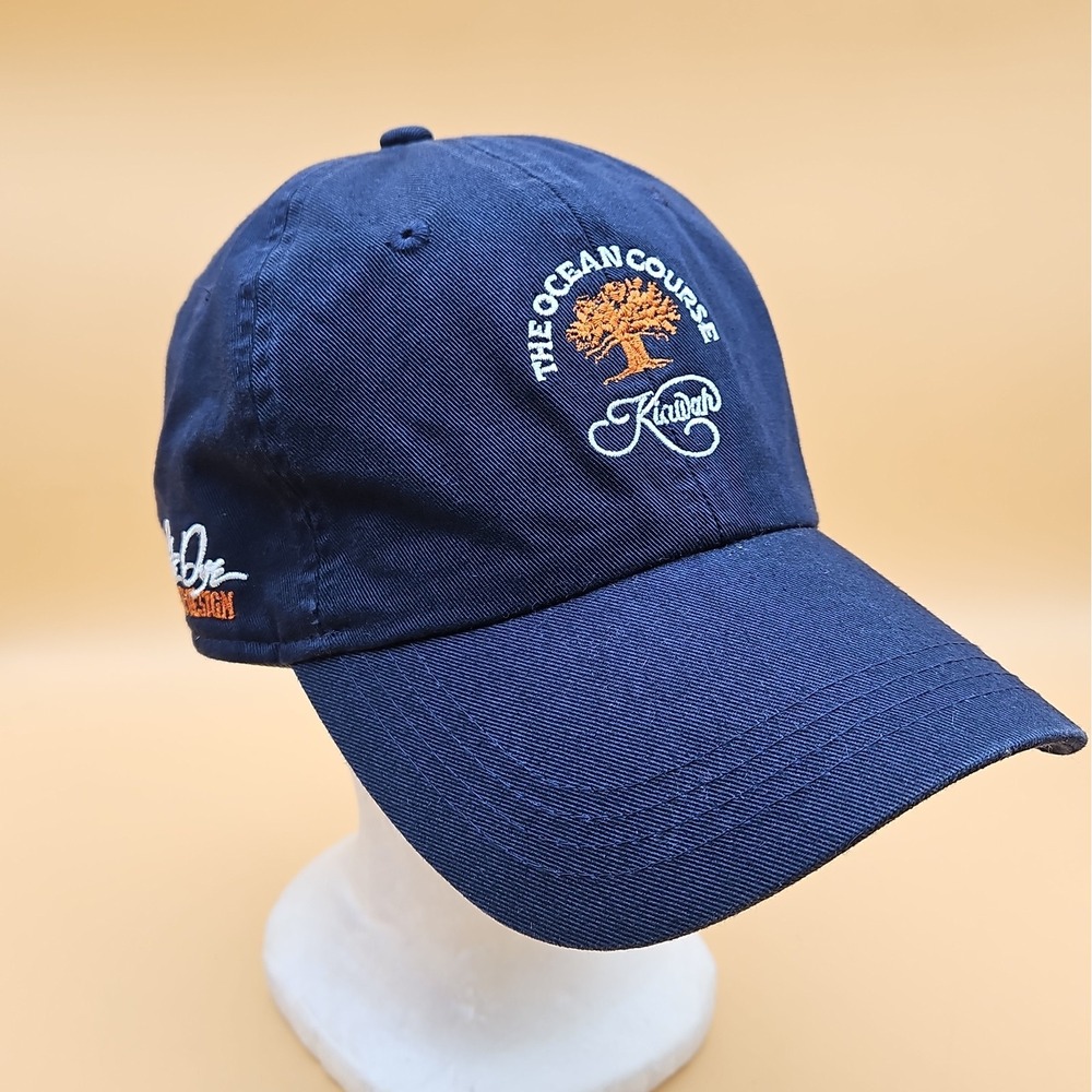 The Ocean Course Kiawah Island Golf Course Hat Cap One Size Pete Dye Navy Blue